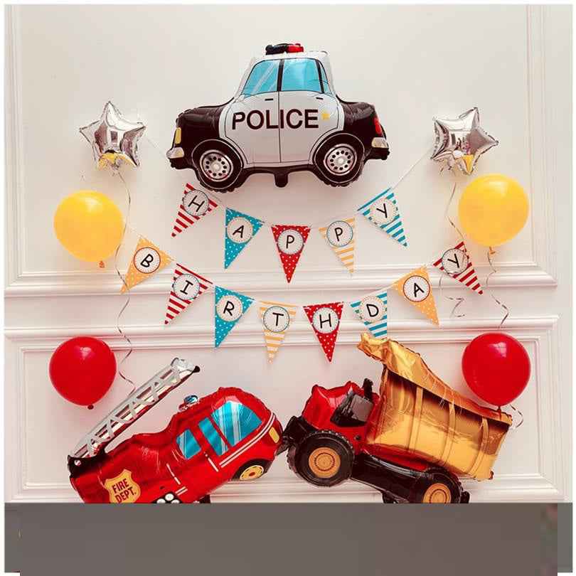 Birthday decoration scene layout