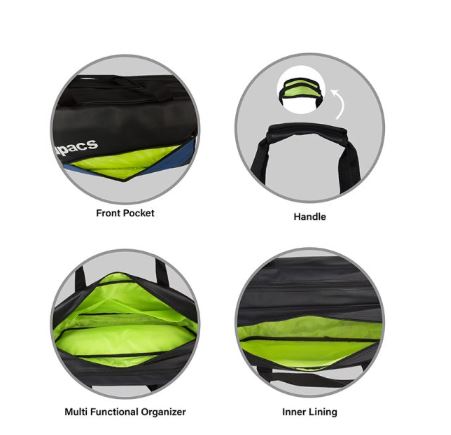 Apacs DUF-D206 Badminton Duffle Bag – Black