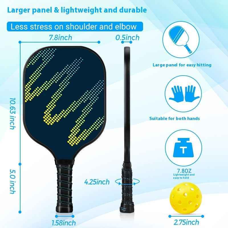 Pickleball Racket High-Density Fiberglass - Outdoor Sports Paddle