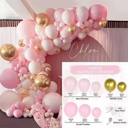 Colorful Latex Birthday Balloon Garland Arch Suit