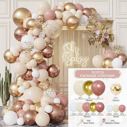 Colorful Latex Birthday Balloon Garland Arch Suit
