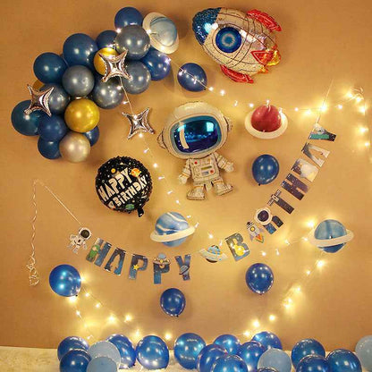 Party Balloons Happy Baby One Year Old Background Wall Scene Decoration