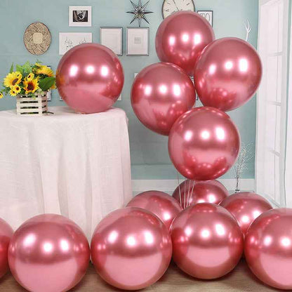 Metal Chrome Balloons Thick Latex Wedding Birthday Party Decoration Wedding Balloons Metal Balloons