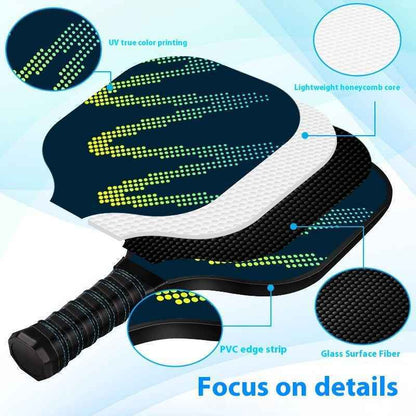 Pickleball Racket High-Density Fiberglass - Outdoor Sports Paddle