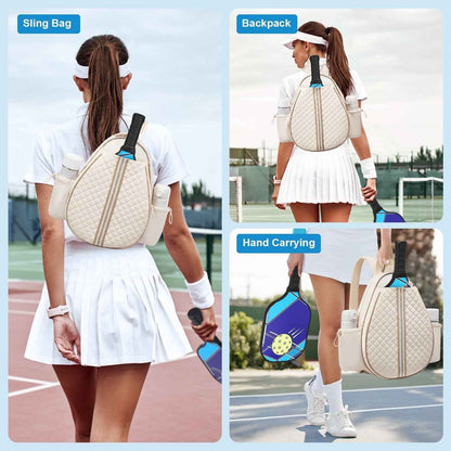 Waterproof Pickleball Sling Bag - Wet Pocket Machine Washable