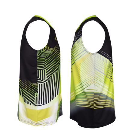 Apacs SL 22229 Sleeveless Badminton T-Shirt – Black/Green