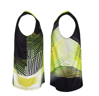 Apacs SL 22229 Sleeveless Badminton T-Shirt – Black/Green