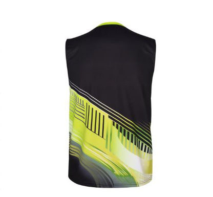 Apacs SL 22229 Sleeveless Badminton T-Shirt – Black/Green