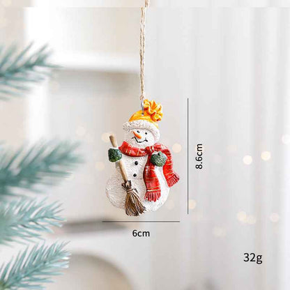 Christmas Decorations Elderly Snowman Gingerbread Man Small Pendant