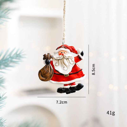 Christmas Decorations Elderly Snowman Gingerbread Man Small Pendant