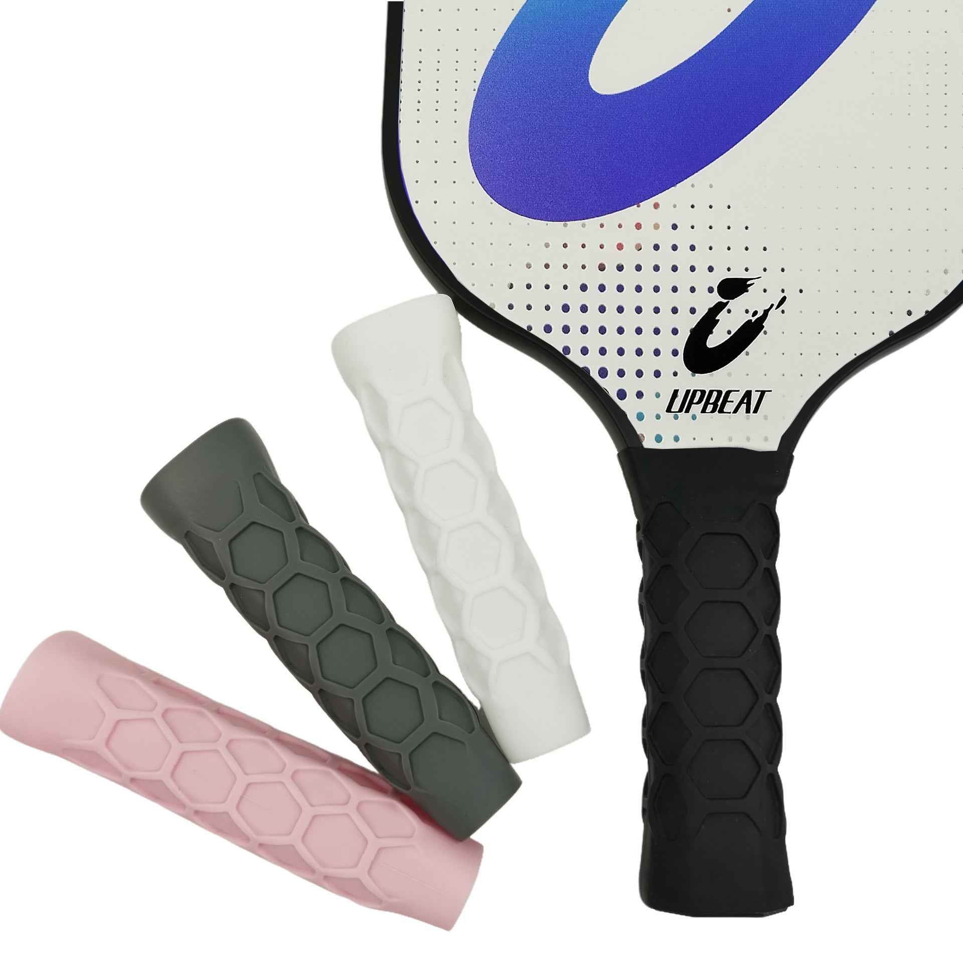 Pickleball Racket Cellular Silicone Handle Set - Comfort Grip Cover