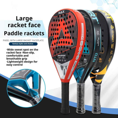 Cage Style Carbon Fiber Paddle Racket - Lightweight 380g Design