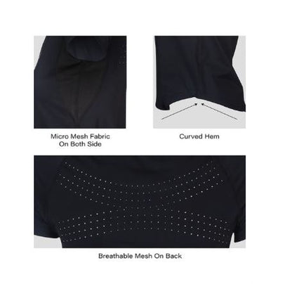 Apacs RN 368 Badminton T-shirt for Women – Black