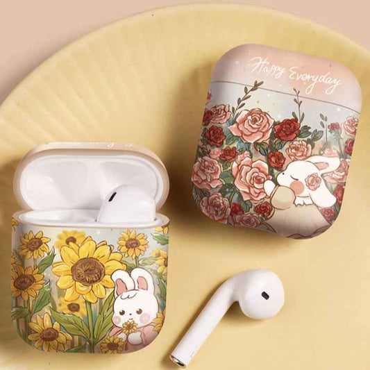 Wireless Bluetooth Headphone Case Protection Case Cartoon Cute