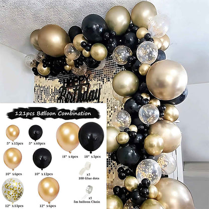 Colorful Latex Birthday Balloon Garland Arch Suit