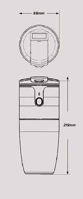 Electric Grinder On-the-go Coffee Mug