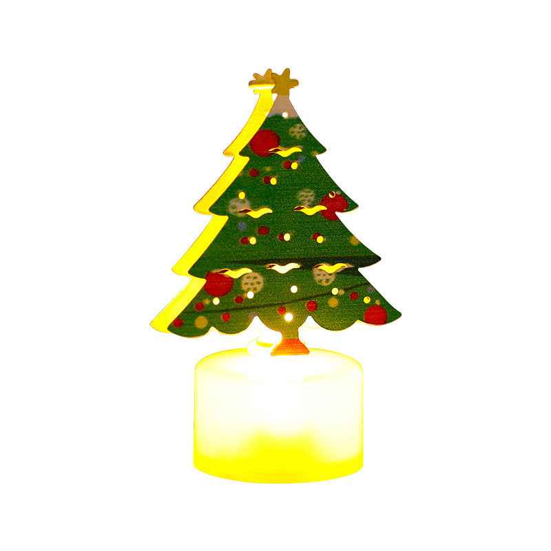 LED Electronic Candle Light Christmas Tree Creative Decoration