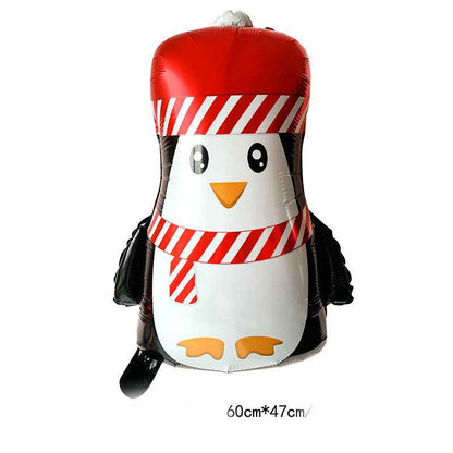 Santa Claus Elk Snowman Decoration Arrange Balloons