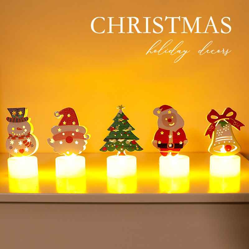 LED Electronic Candle Light Christmas Tree Creative Decoration