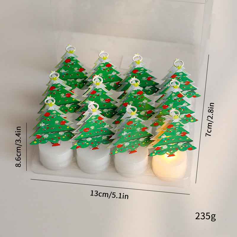 LED Electronic Candle Light Christmas Tree Creative Decoration