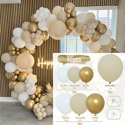 Colorful Latex Birthday Balloon Garland Arch Suit