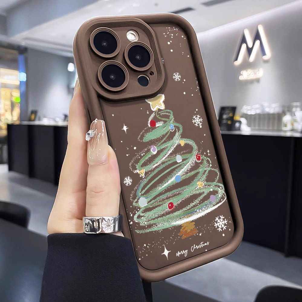 Christmas Tree Phone Case Silicone Soft Case