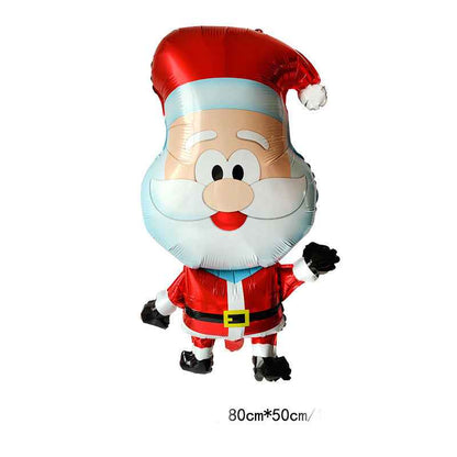 Santa Claus Elk Snowman Decoration Arrange Balloons