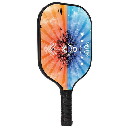 Printed Trend Carbon Fiber Pickleball Racket - Love and Peace Design