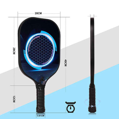 Carbon Fiber Pickleball Racket - Lightweight 260g PP Honeycomb Core