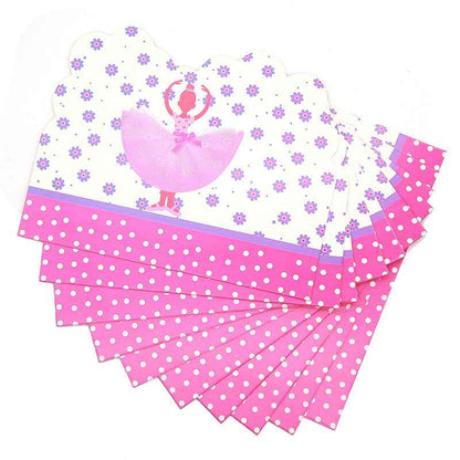 Dancing Girl Birthday Party Decoration Supplies Disposable