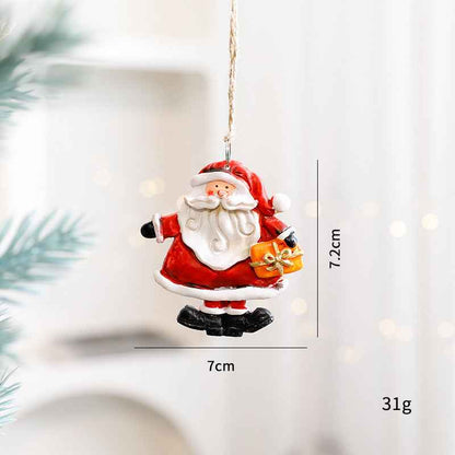 Christmas Decorations Elderly Snowman Gingerbread Man Small Pendant