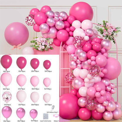 Colorful Latex Birthday Balloon Garland Arch Suit