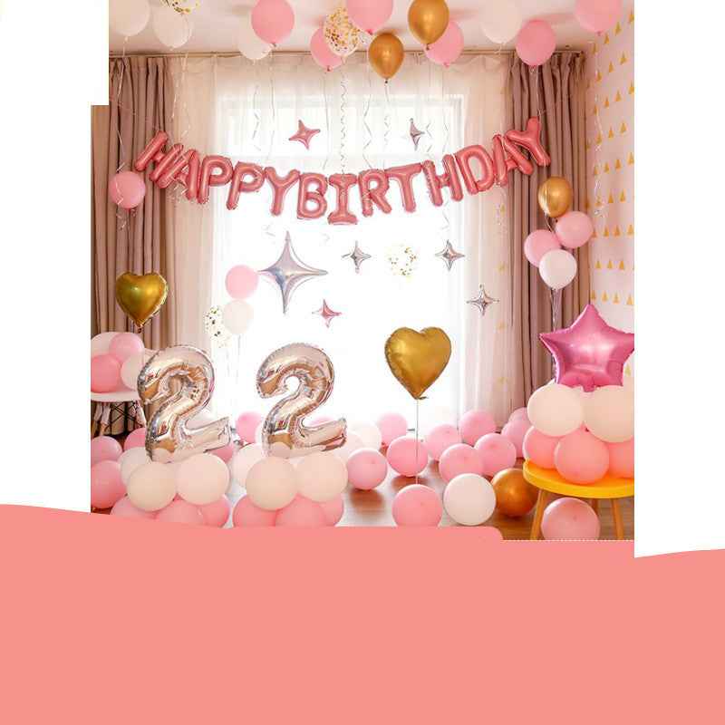 Happy Birthday Party Arrange Balloon Decoration Ball