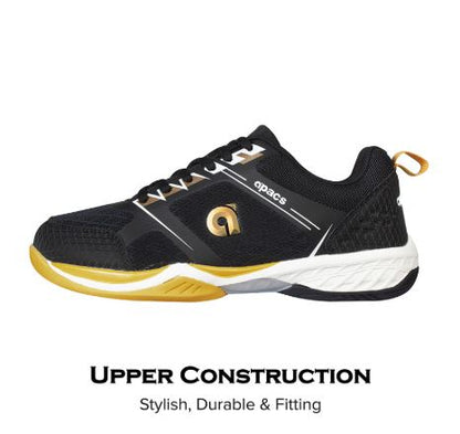 Apacs Aggressive 518 Badminton Shoes - Black