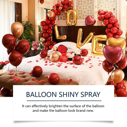 Rubber Balloons Shiny Spray Lasting Non-oxidation Enhanced Gloss Texture Atmosphere Spray