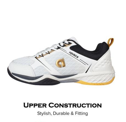 Apacs Aggressive 518 Badminton Shoes - White