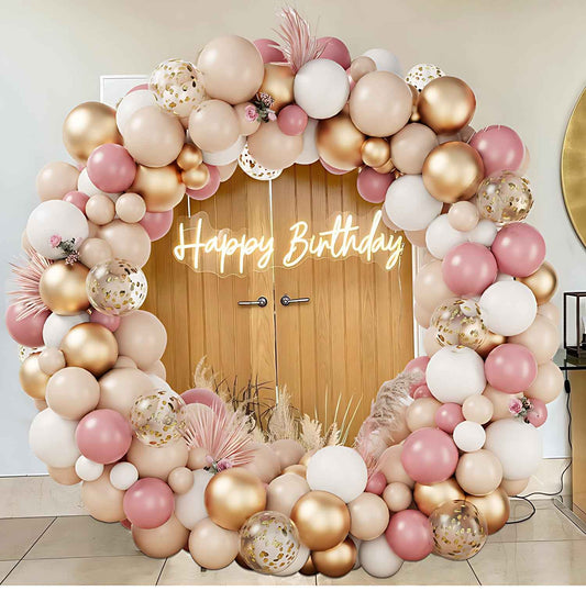 Colorful Latex Birthday Balloon Garland Arch Suit