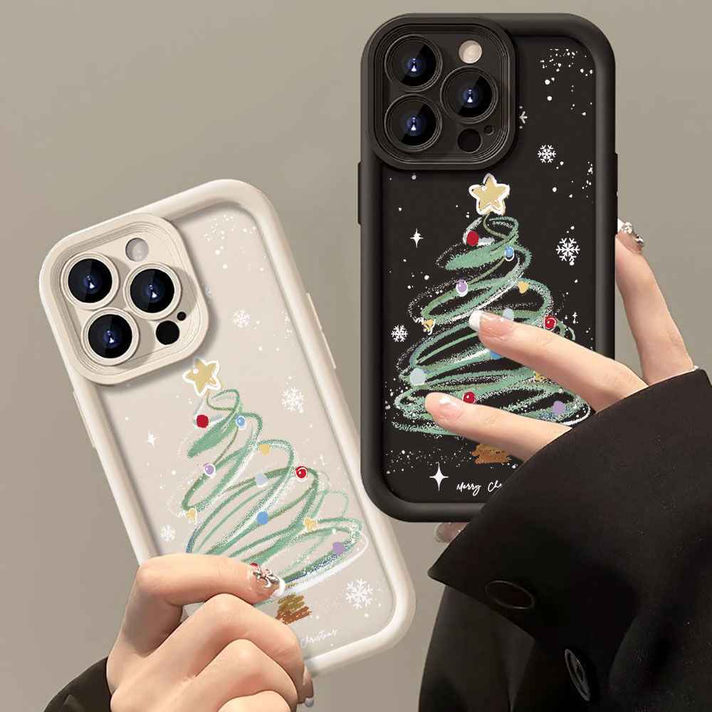 Christmas Tree Phone Case Silicone Soft Case