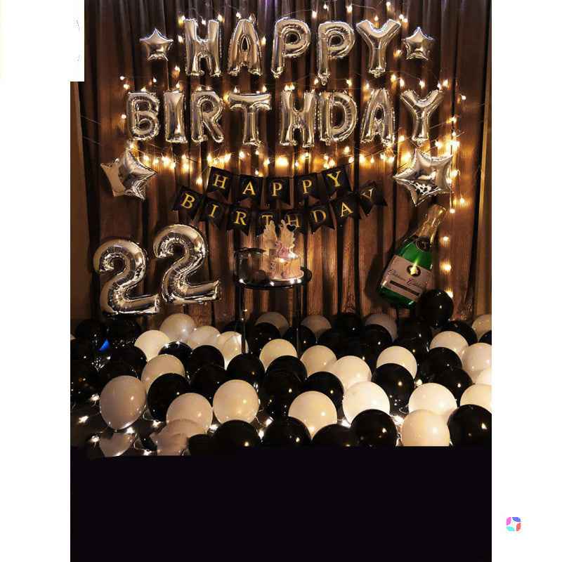 Happy Birthday Party Arrange Balloon Decoration Ball