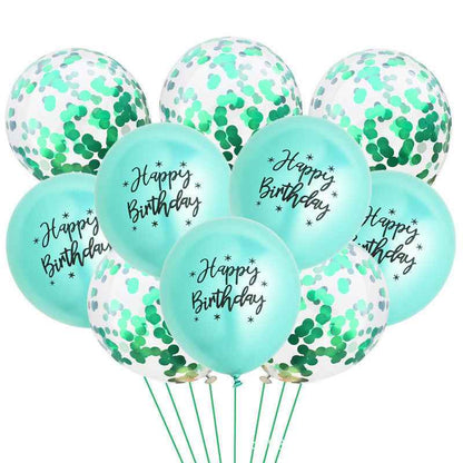 12-inch Metallic Printing Birthday Rubber Balloons