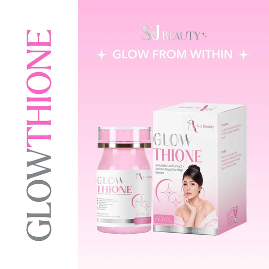 S and J Beauty Glowthione Skin Brightening Supplement, 60 Capsules, Supports Immune System and Skin Health, Formulated in Japan