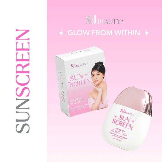 S and J Beauty Regular Sunscreen SPF50 PA+, No White Cast, Non-Sticky Lightweight Nano Protection, Daily UV Defense for Face and Body, 30grams