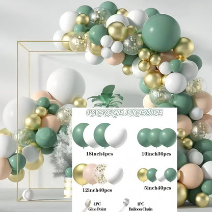 Colorful Latex Birthday Balloon Garland Arch Suit