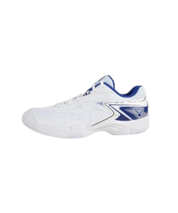 Victor A302 AB Badminton Shoes – White/Blue