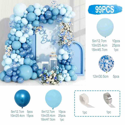 Colorful Latex Birthday Balloon Garland Arch Suit