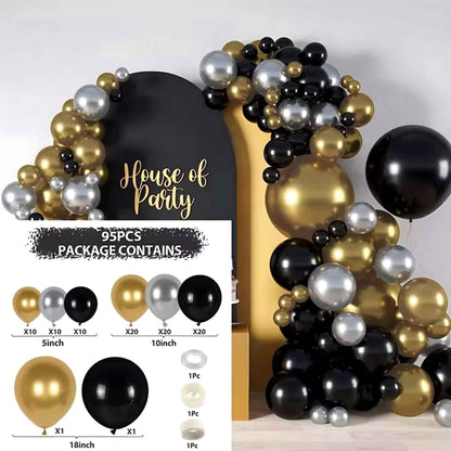 Colorful Latex Birthday Balloon Garland Arch Suit