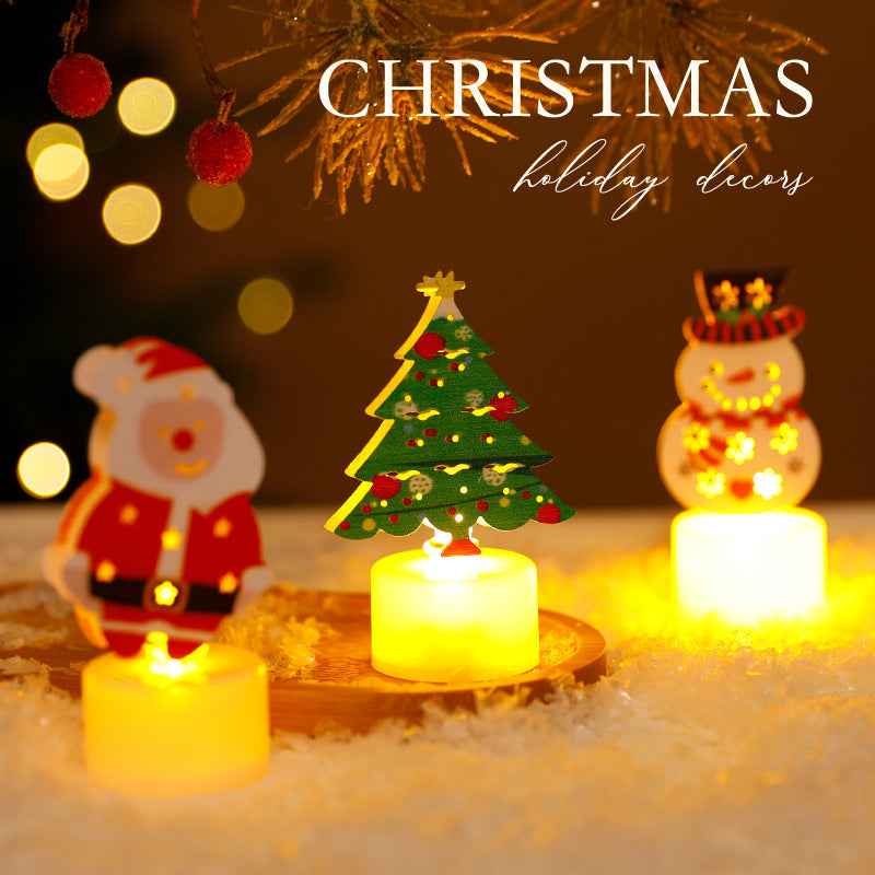 LED Electronic Candle Light Christmas Tree Creative Decoration