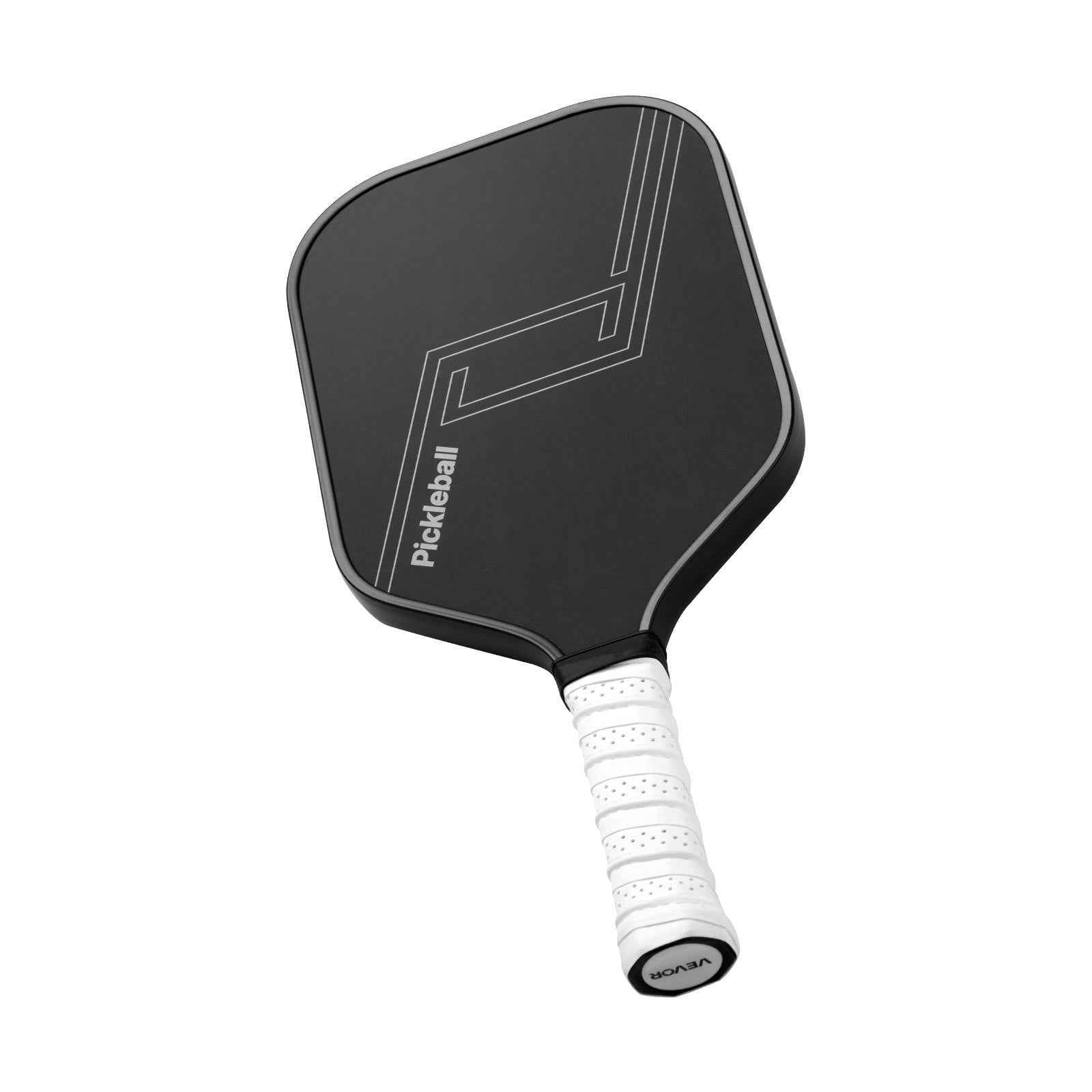 Pro Carbon Fiber Pickleball Paddle - Honeycomb Core Racket for Adults | Black