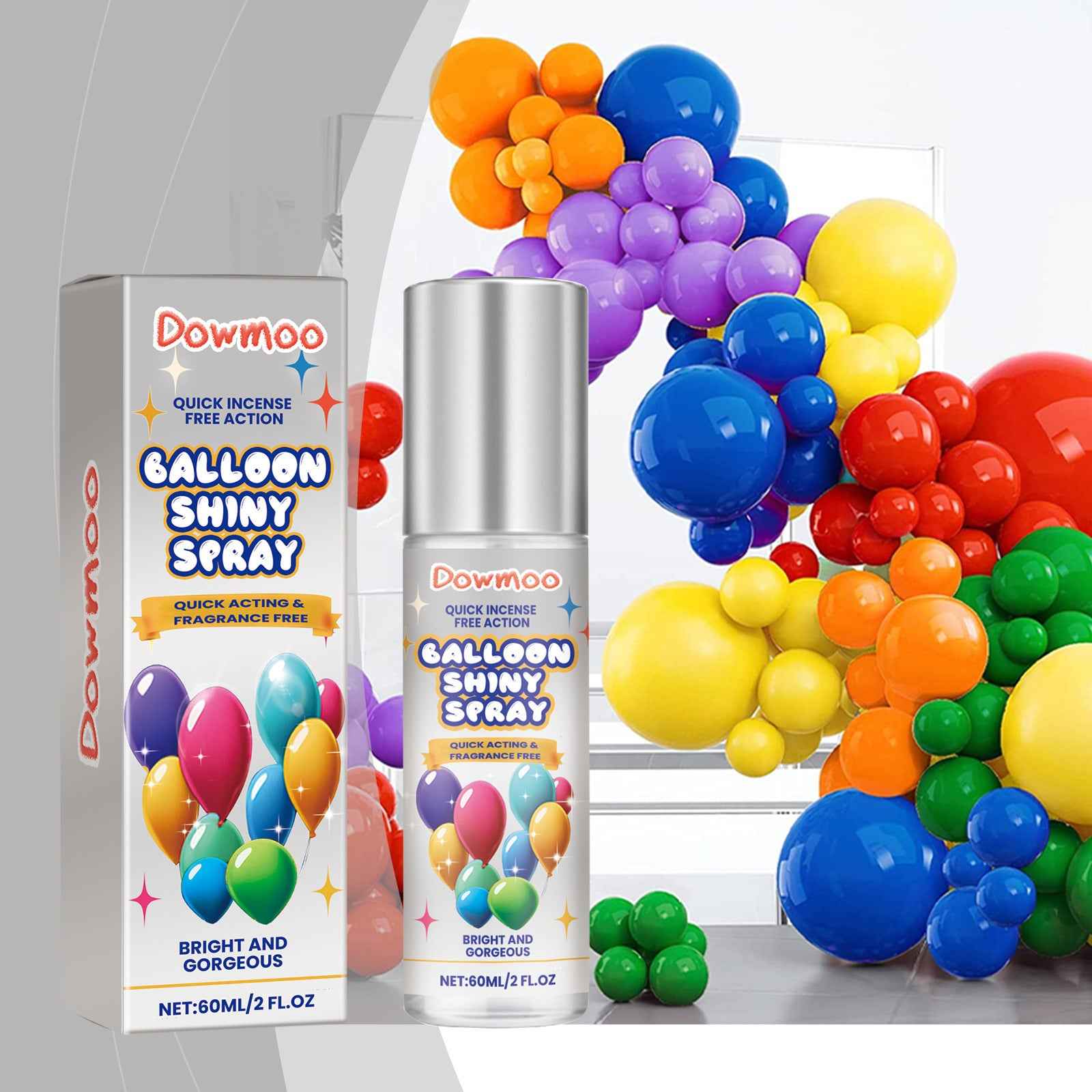 Rubber Balloons Shiny Spray Lasting Non-oxidation Enhanced Gloss Texture Atmosphere Spray