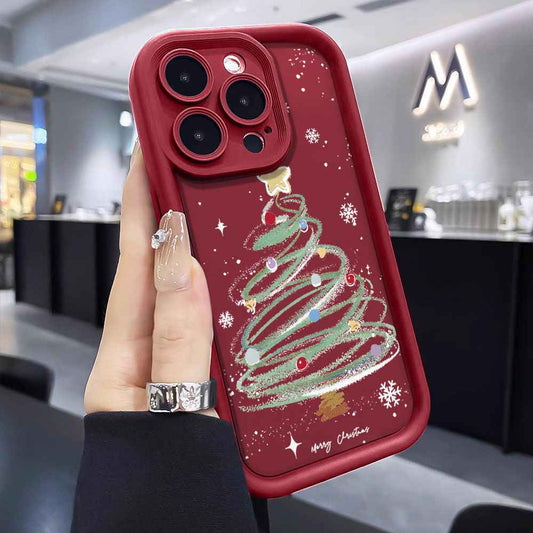 Christmas Tree Phone Case Silicone Soft Case